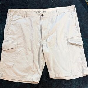 Dockers Men's Cream Cargo Shorts